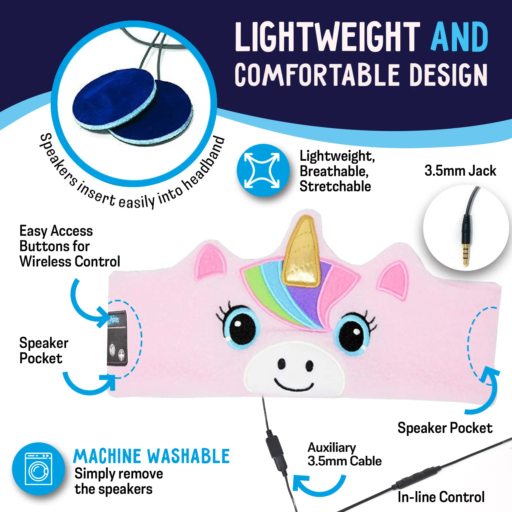 Bluetooth On-Ear Headset for Kids