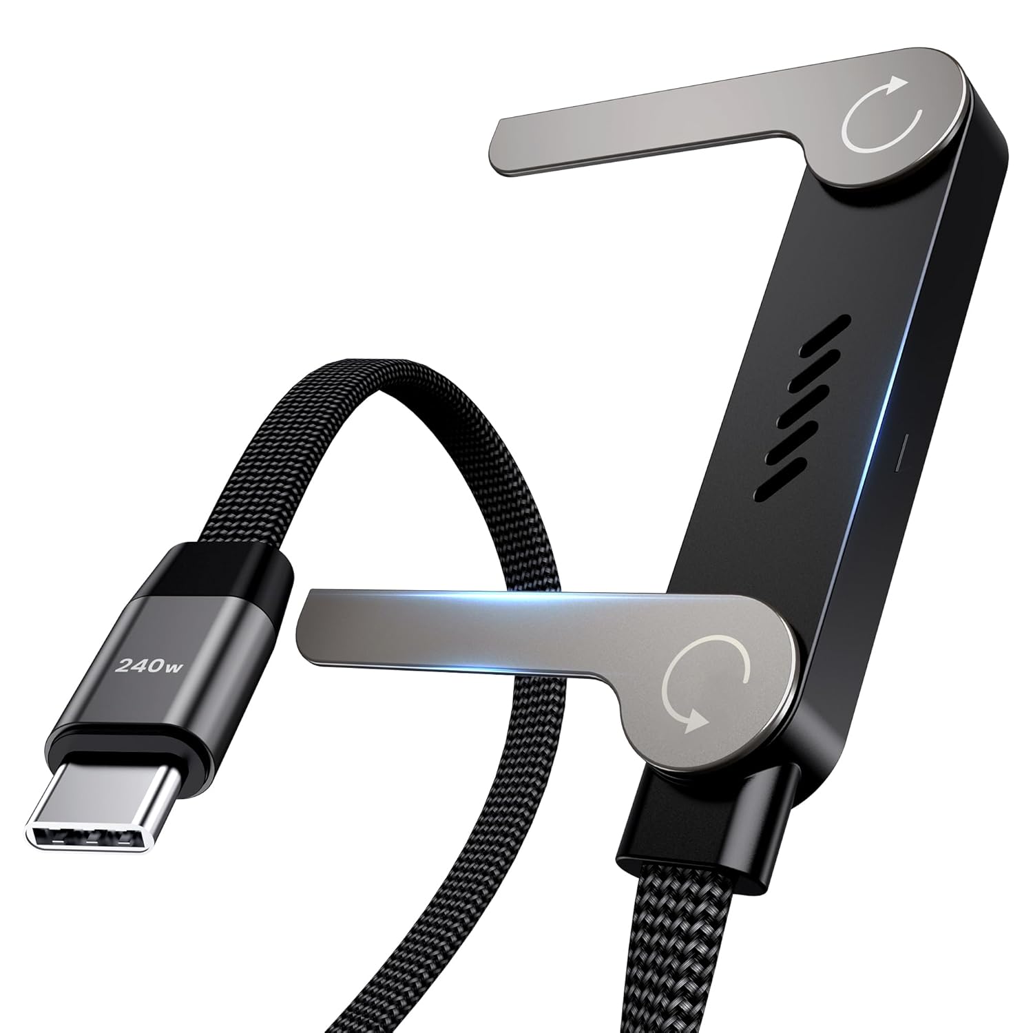 The World’s Most Functional 2-in-1 Fast Charging Cable - 2 Pack -Charge, Stand, & Play