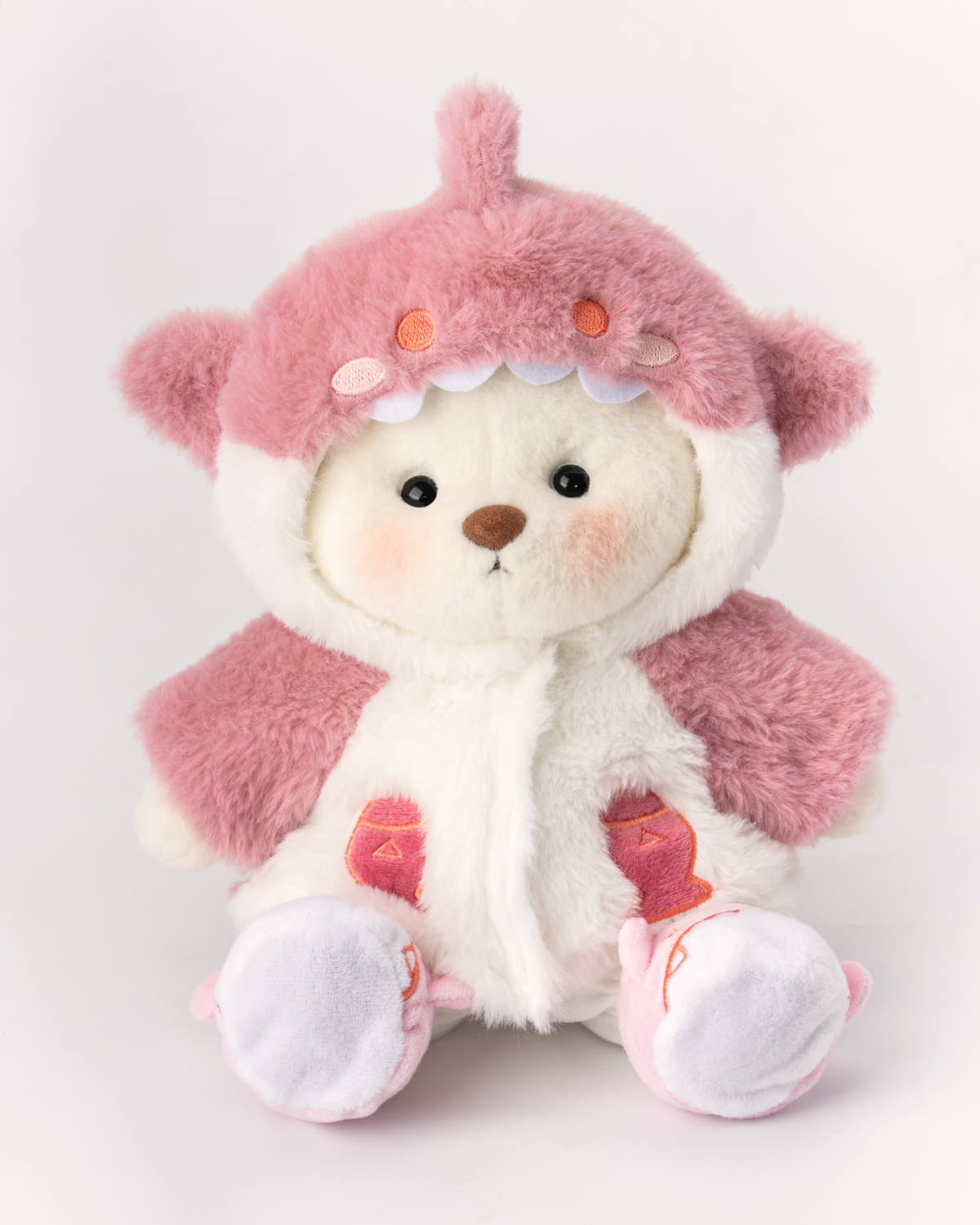 Fluffy Shark Bear | Handmade Jointed Teddy Bear Gift