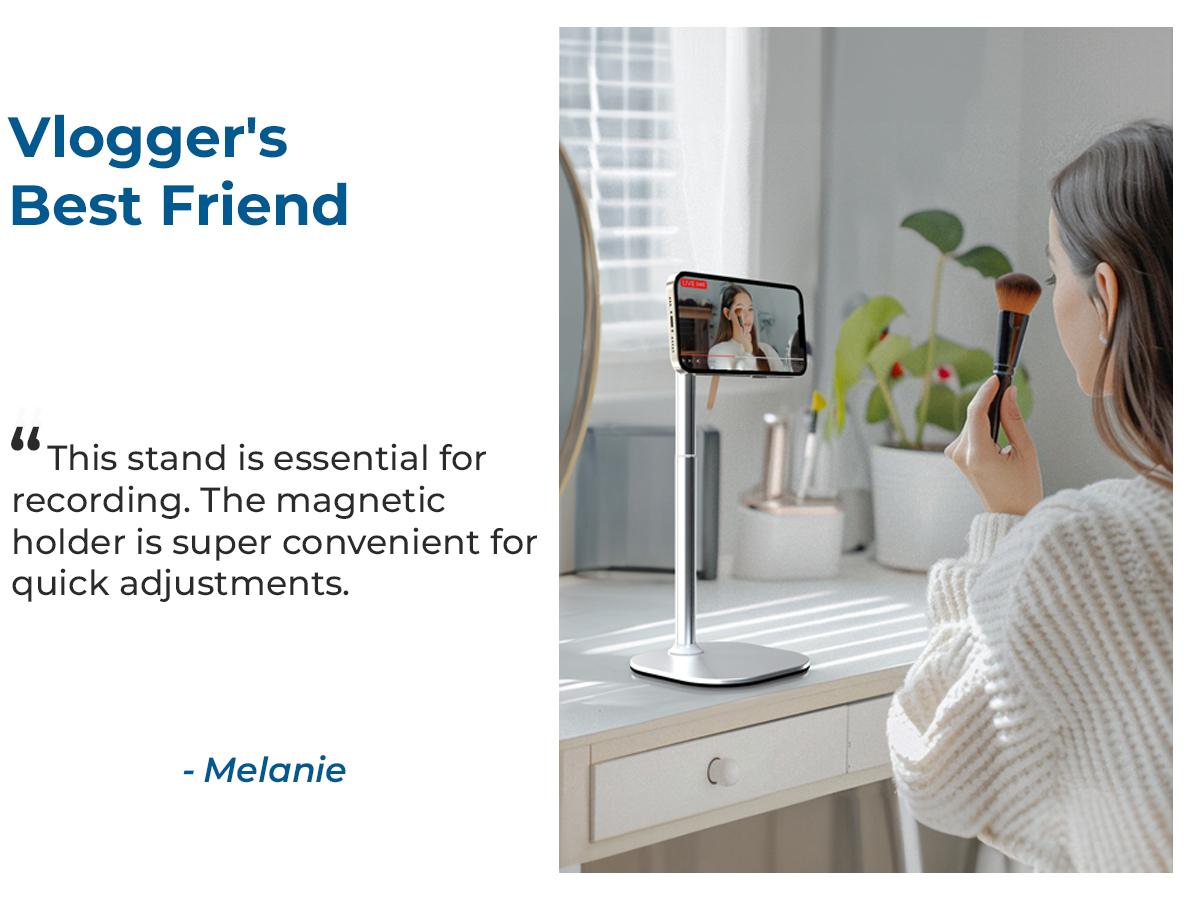 Cooper MagStand - MagSafe Height Adjustable iPhone Holder for Desk, MagSafe Cellphone Mount for iPhone 17/16/15/14/13/12, Strong Magnetic Cell Phone Stand Cooper MagStand - MagSafe Height Adjustable iPhone Holder for Desk, MagSafe Cellphone Mount for iPhone 17/16/15/14/13/12, Strong Magnetic Cell Phone Stand