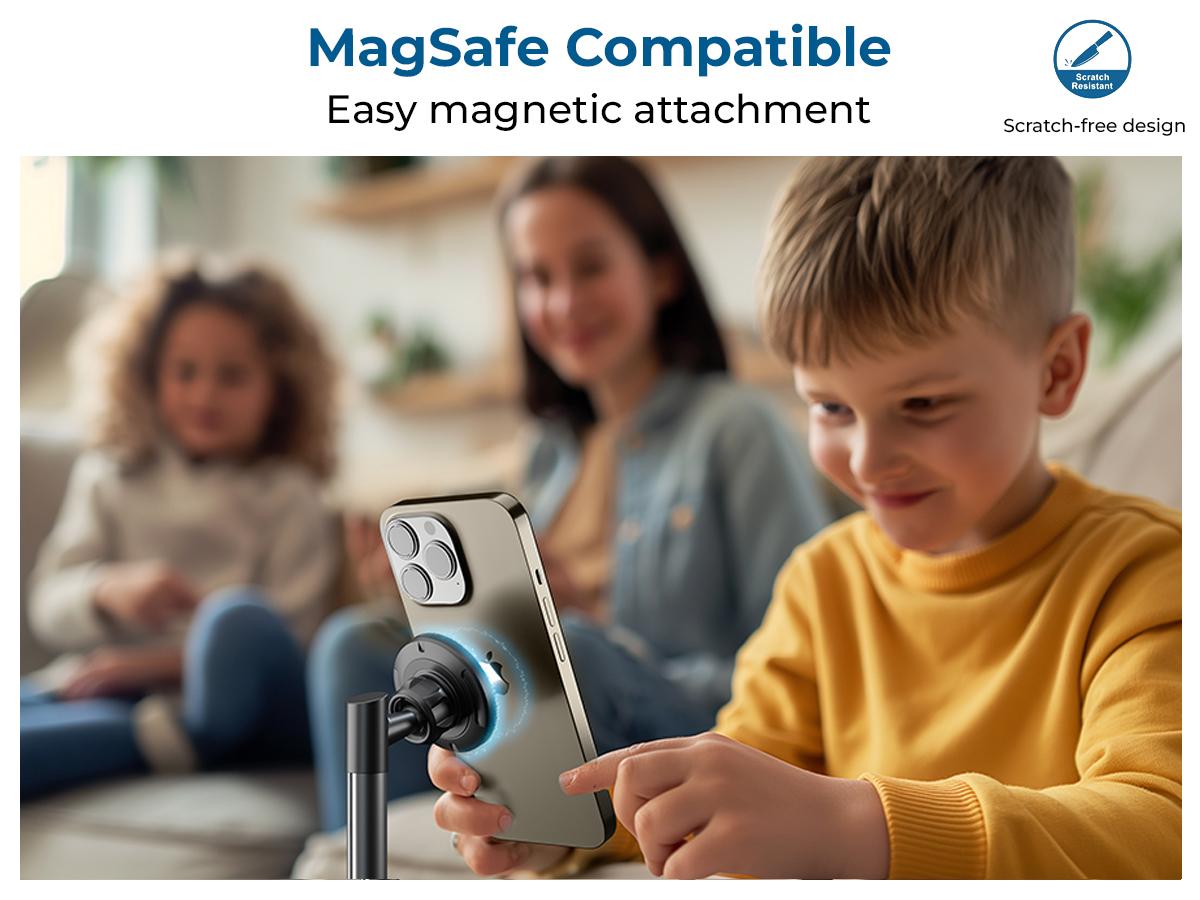 Cooper MagStand - MagSafe Height Adjustable iPhone Holder for Desk, MagSafe Cellphone Mount for iPhone 17/16/15/14/13/12, Strong Magnetic Cell Phone Stand Cooper MagStand - MagSafe Height Adjustable iPhone Holder for Desk, MagSafe Cellphone Mount for iPhone 17/16/15/14/13/12, Strong Magnetic Cell Phone Stand