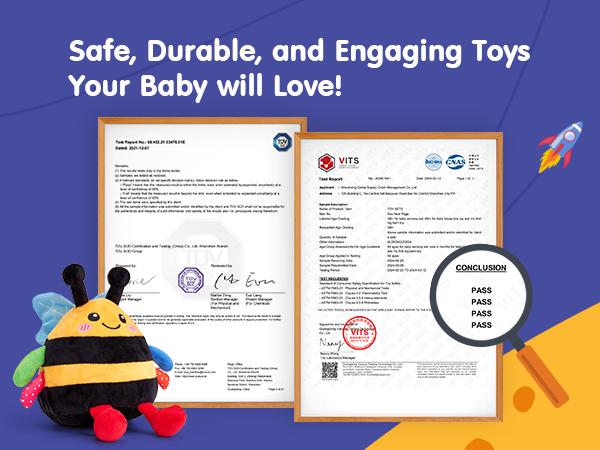 hahaland Baby Toy for 6-12 Months &ndash; Crawling Musical Dancing Bouncing Learning Bee Plush,Abeja que baila/Abeja que canta/ Interactive,48 Songs & Repeat what you say,Tummy Time Toy infant toy for Birthday 0-3 Months/6-12 Months,Cute Gifts Play