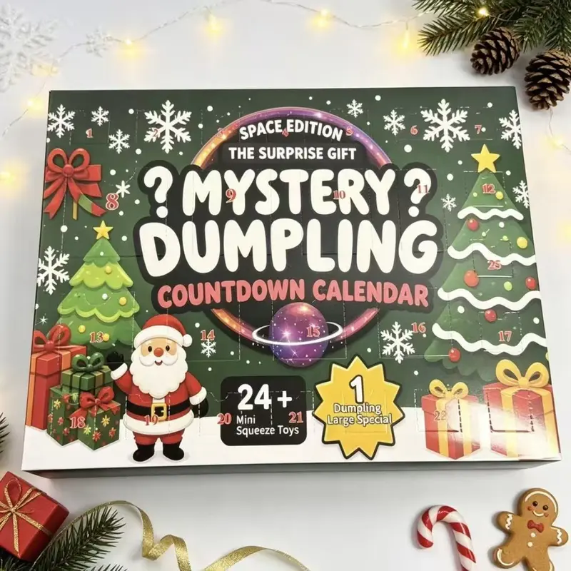 Christmas & Halloween Squishy Advent Calendar Bundle | Holiday Fidget Toy Countdown，24 Surprise Squishies Each