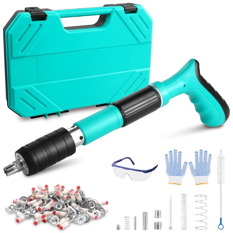 Manual Mini Steel Nail Gun 5 Gears Power Adjustable Concrete nail gun Woodworking integrated air nailer gun with 10 Nails