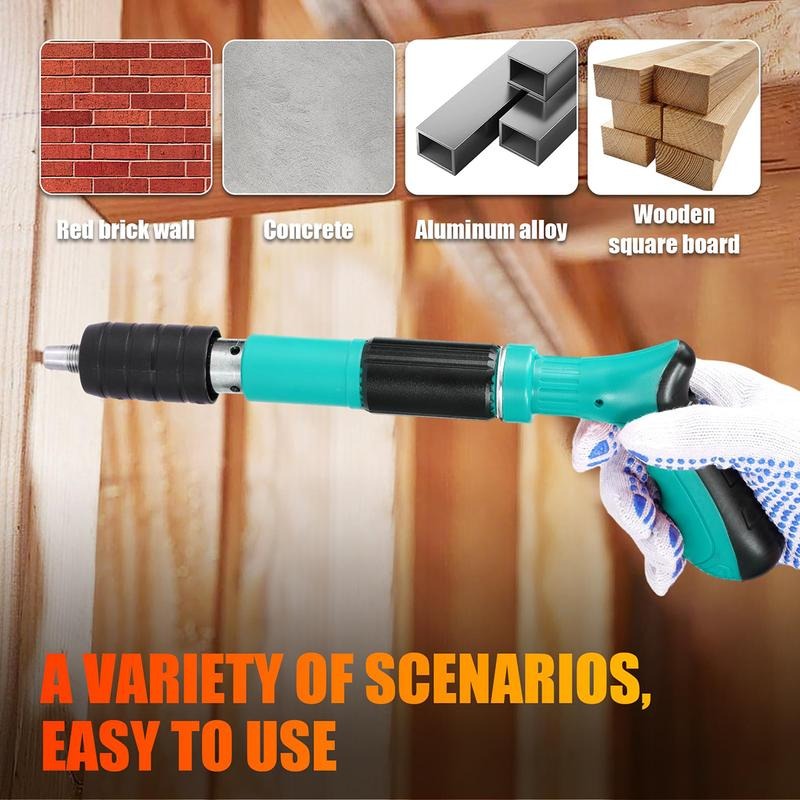 Manual Mini Steel Nail Gun 5 Gears Power Adjustable Concrete nail gun Woodworking integrated air nailer gun with 10 Nails
