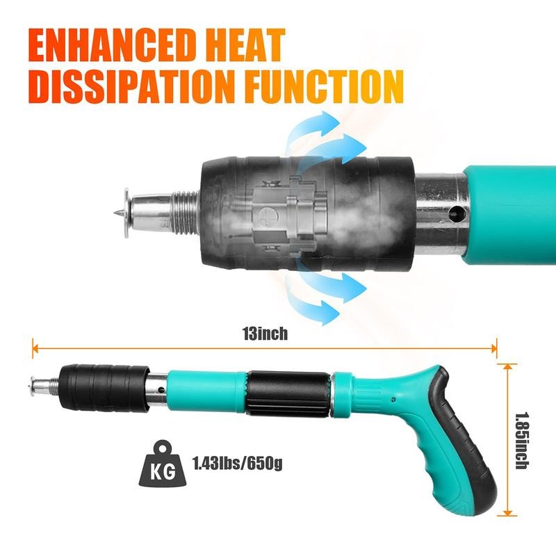 Manual Mini Steel Nail Gun 5 Gears Power Adjustable Concrete nail gun Woodworking integrated air nailer gun with 10 Nails