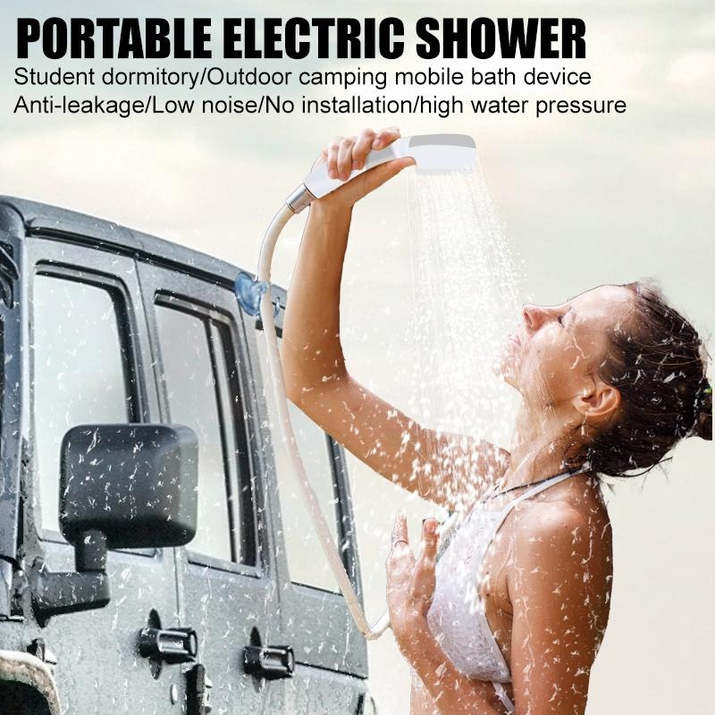 Portable Electric Shower for camping and hiking, petcleaning, car washing, camping equipment, campingsupplies, travel accessories, apartment shower tools, 2025 new Shower