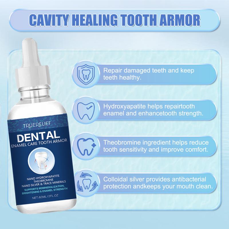 Tooth Armor Liquid, An-ti Cavity and Enamel Protector, Teeth Whitening Solution Daily Oral Care，Brightening Repair Tooth Color Correcter