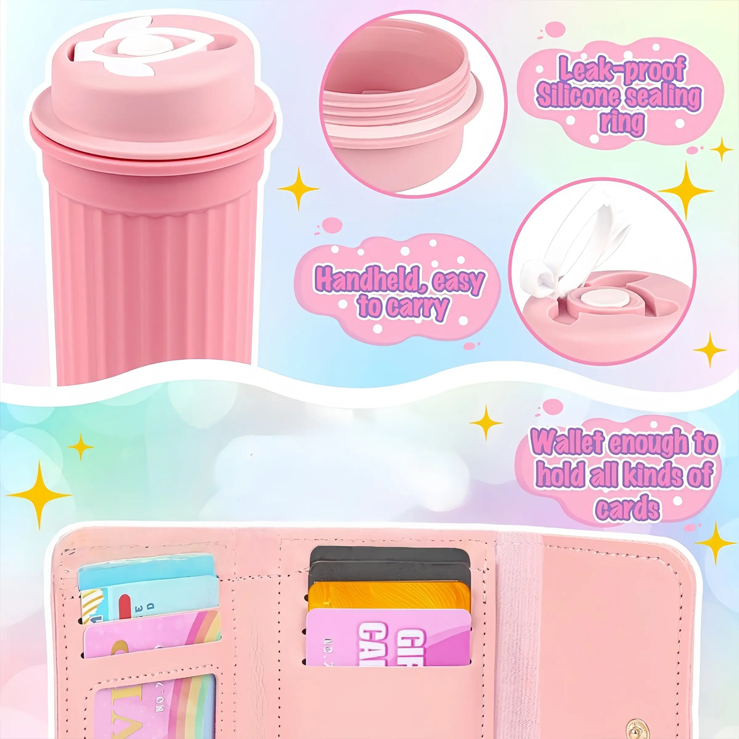 Realistic Girl Handbag Toy Set, Colorful Pretend Play Accessories, Includes Phone Wallet Makeup Toys.