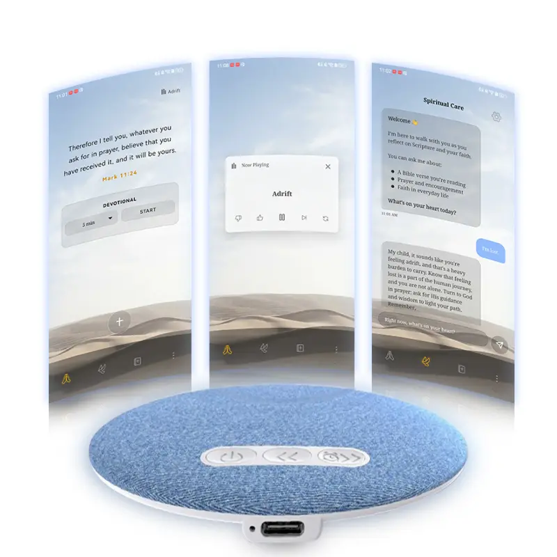 Thin Bluetooth Pillow Speaker with Bluetooth 6.0, 3D White Noise, Soft Immersive Sound Field, Pillow CD Player for Bedtime Music & Audiobooks, Headphone-Free Sleep Speaker, Compatible with Android & iOS