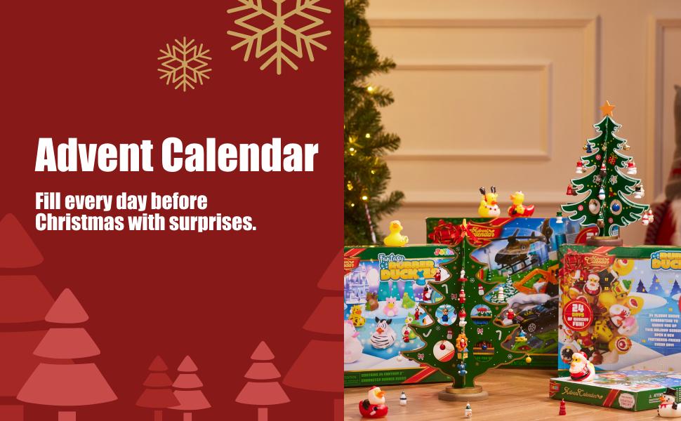 2026 Christmas Advent Calendar, 24 Days Countdown Calendar with Christmas Tree 24 PCS Ornaments for Boys Girls & Kids Party Favors, Classroom Prizes Xmas Gift, Xmas Tree Countdown