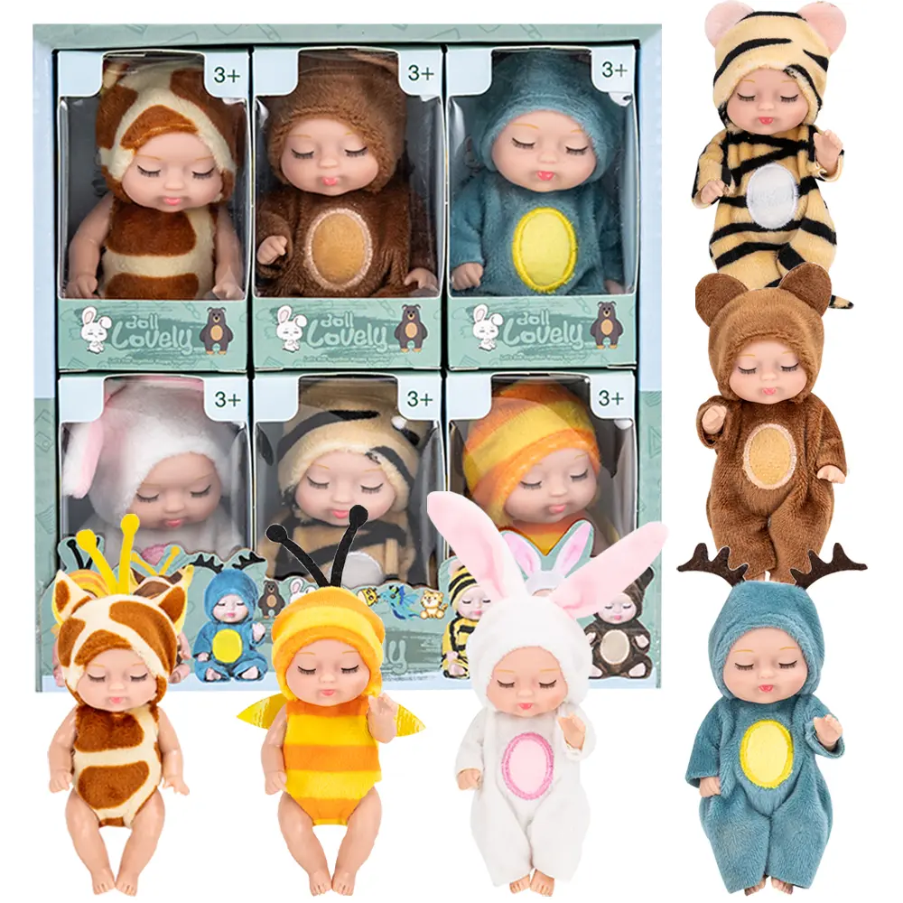 4.3-inch Fairy Princess Doll Set—a lifelike newborn-style doll; an exquisite, stylish toy perfect for playtime and role-playing.