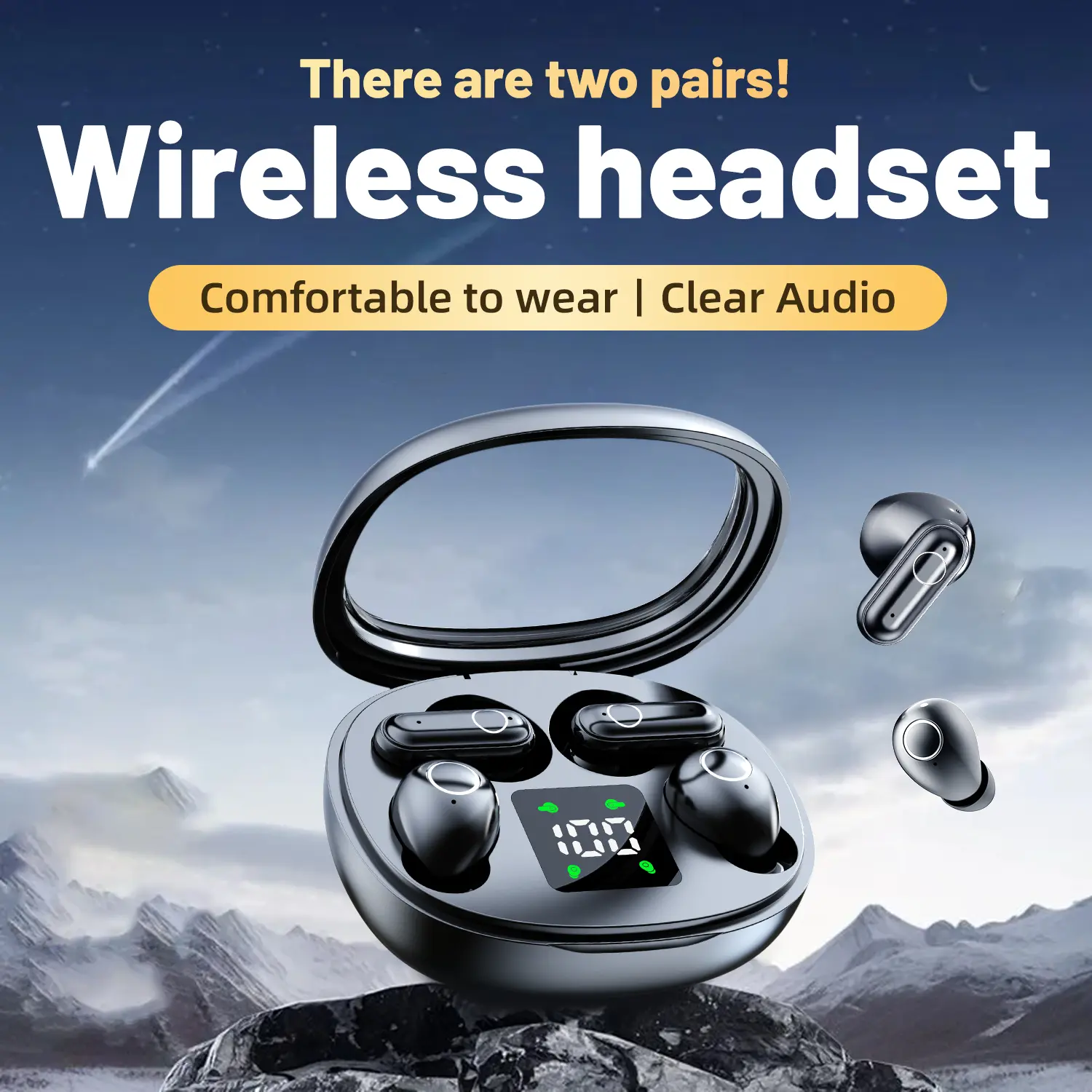 Wireless Headphones - Noise Cancelling Bluetooth 5.4