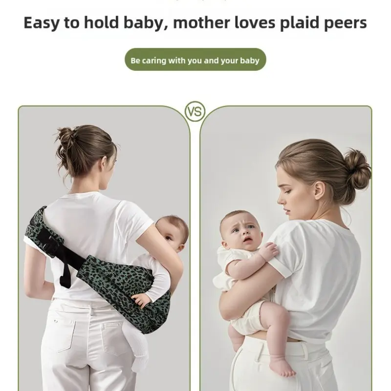 Adjustable Baby Carrier Strap, Upgraded Toddler Harness, Ergonomic Design, Comfortable Infant Wrap, Travel Friendly, Lightweight Ergonomic Carrier, 10-45 Lbs, Leopard Print #GLOBAL PICKS