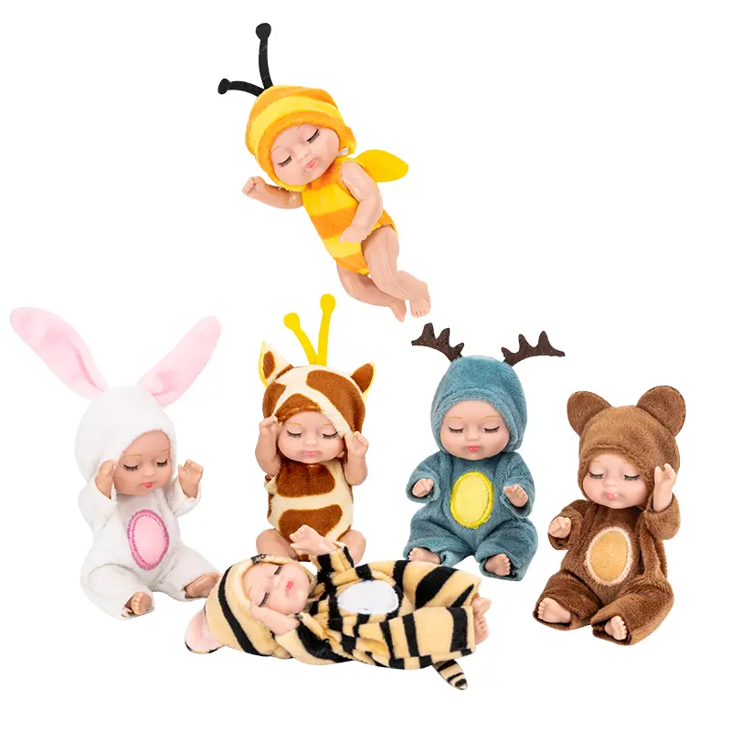 4.3-inch Fairy Princess Doll Set—a lifelike newborn-style doll; an exquisite, stylish toy perfect for playtime and role-playing.