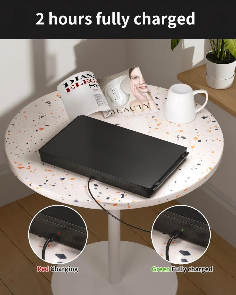 Umitec Adjustable LED Light 3 Way Mirror - Portable Trifold
