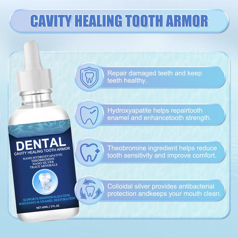 TureRelief Tooth Armor Liquid, An-ti Cavity and Enamel Protector, Teeth Whitening Solution Daily Oral Care，Brightening Repair Tooth Color Correcter