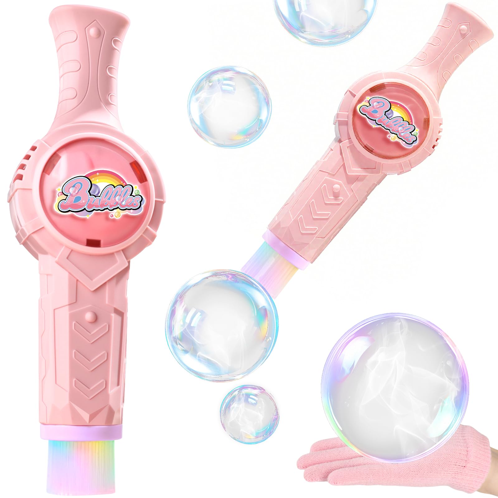 Pink Smoke Bubble Wand Pink Smoke Bubble Wand