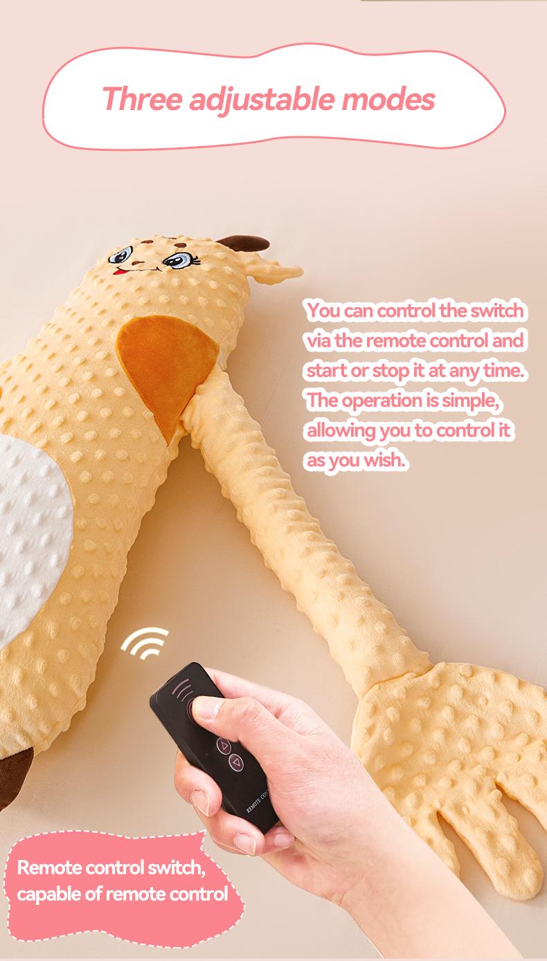 PopLid Soothing Giraffe Stuffed Animal - Unisex Large Cute Stuffed Animal with 3-Speed Adjustable Patting Modes, Ultra-Soft Skin-Friendly Fabric, Kids Toys for Home D&eacute;cor & Cool Gifts for Kids