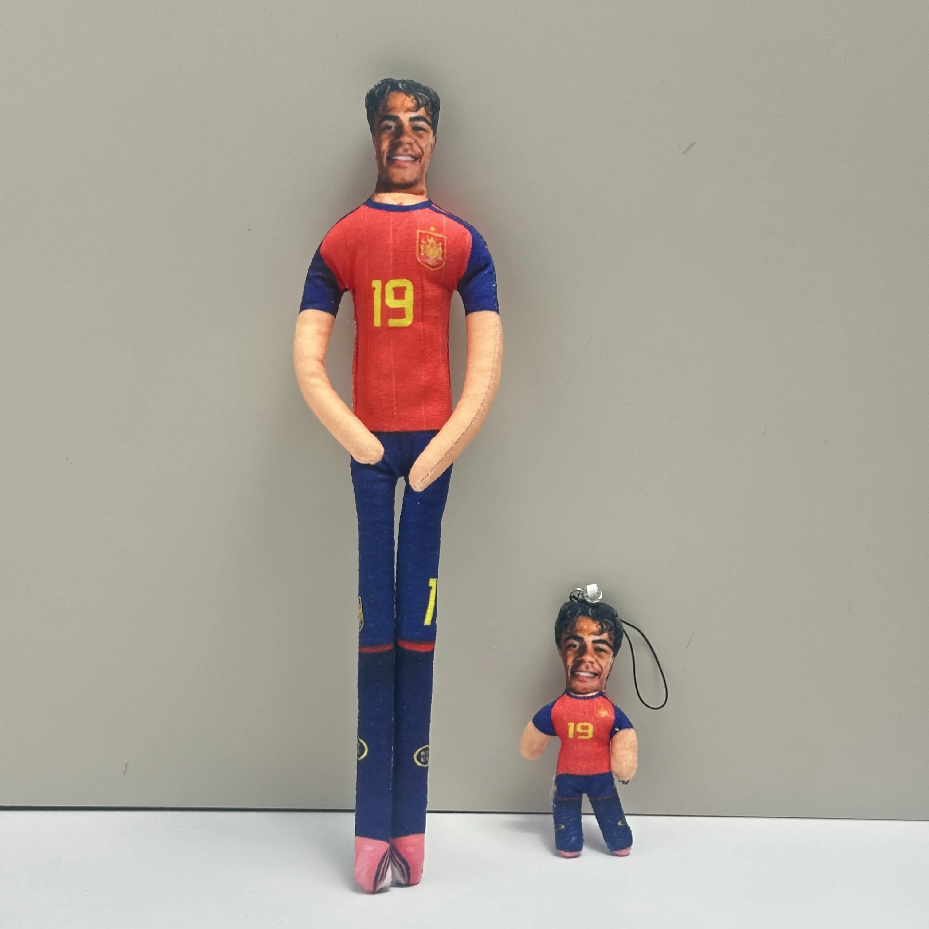 Soccer Player Plush Doll, Poseable Jointed Plush Figure, Soft Stuffed Toy