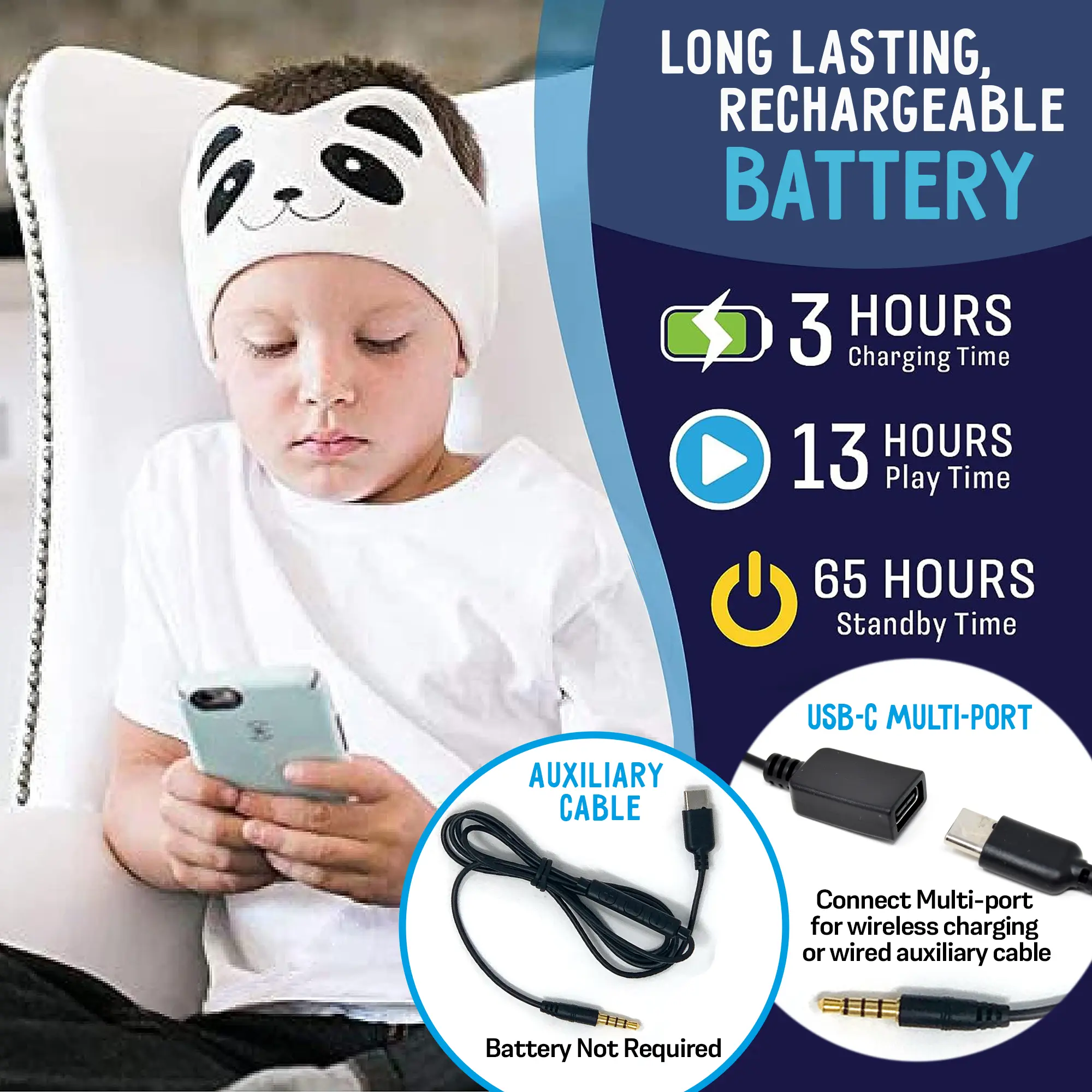 Bluetooth On-Ear Headset for Kids