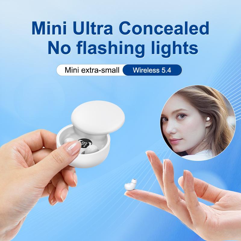 Mini Invisible Headphones Bluetooth 5.4 True Wireless In-Ear Earphones sport Audio Earbud audifonos bluetooth wireless headphones noise cancelling headphones gamingheadset