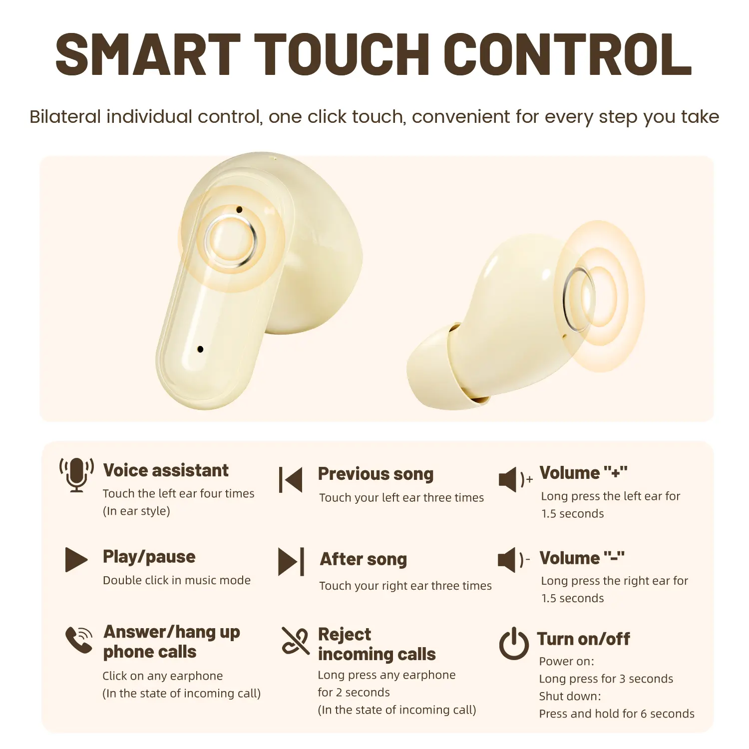 Wireless Headphones - Noise Cancelling Bluetooth 5.4