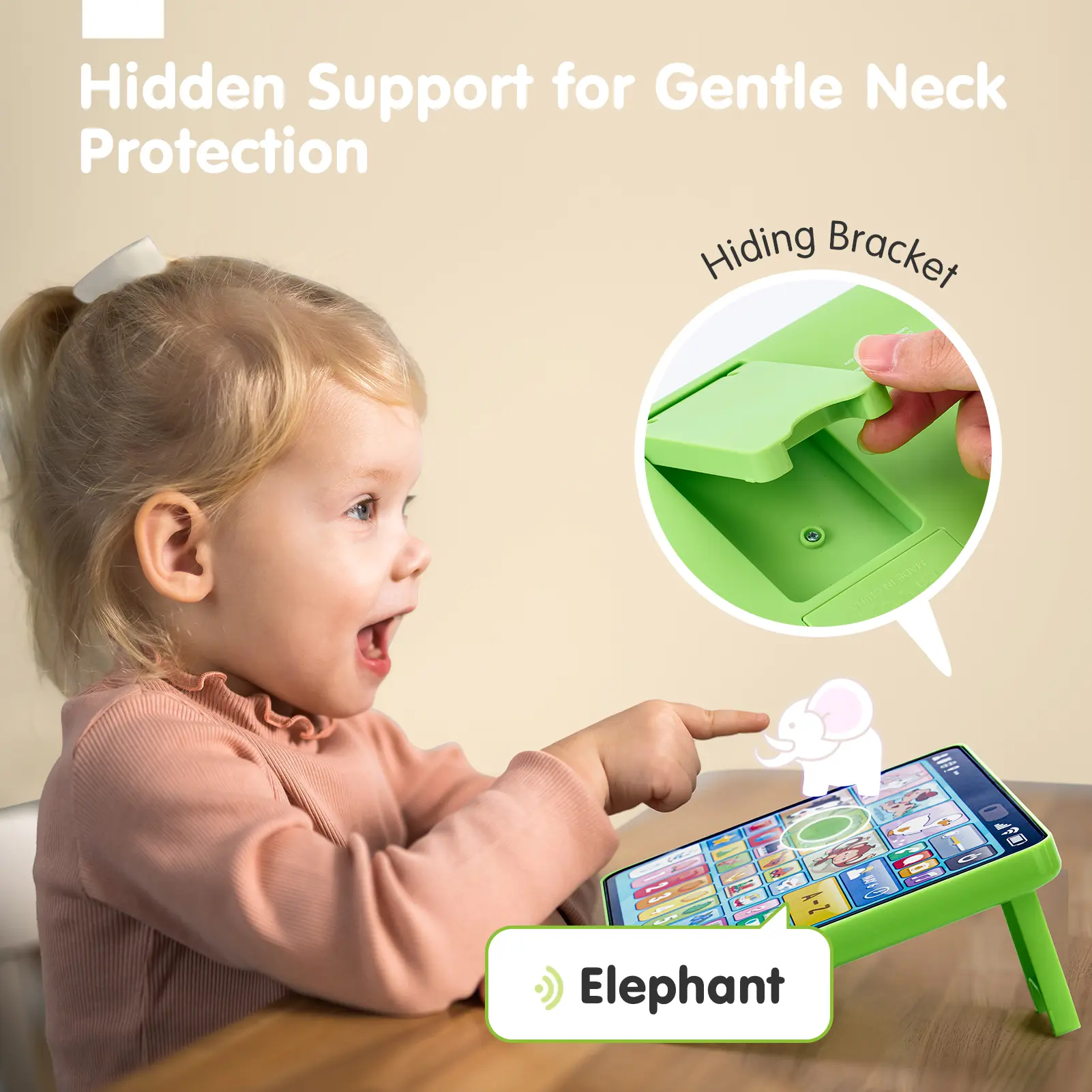 5-Language Learning Tablet for Toddlers 1-3 – New Version Educational Toy with Sounds & Speech Therapy – Early Development Easter Gifts for Boys, Girls, Baby, Toddler, Ages 1 2 3