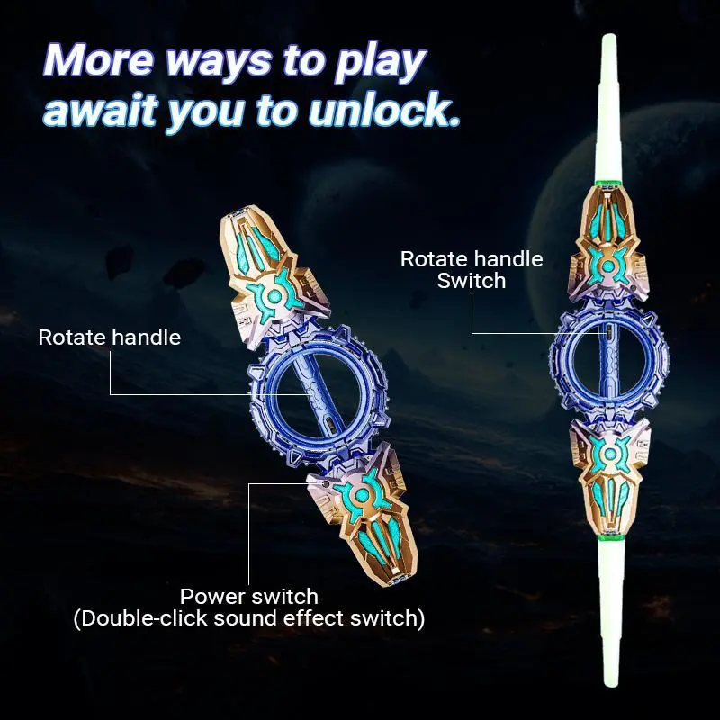 Light Up Sword, Retractable 24 Color LED Sword, Spinning Light Sword For Cosplay Costume, Real Lightsaber