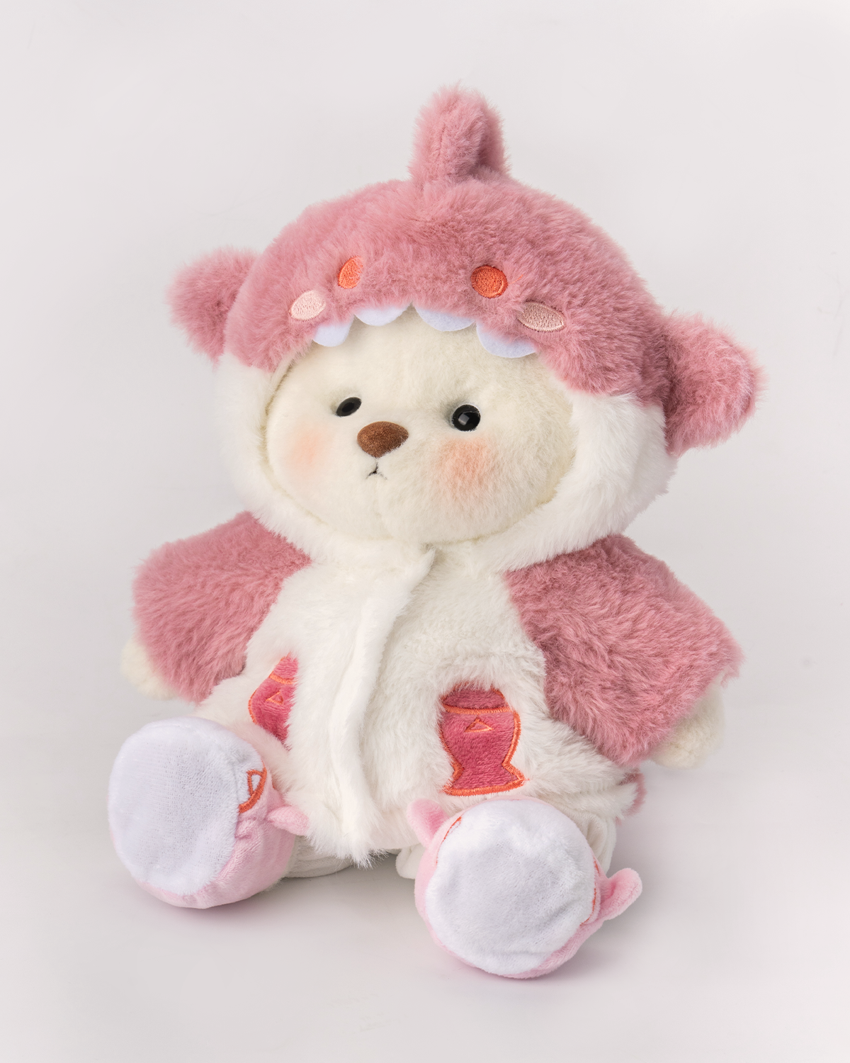 Fluffy Shark Bear | Handmade Jointed Teddy Bear Gift