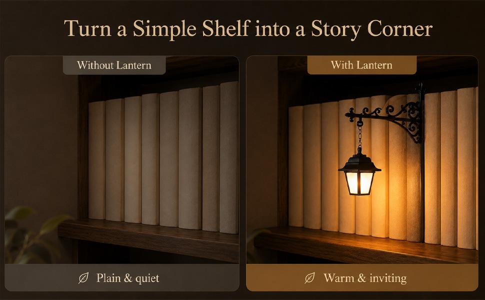 Library Lantern-Decorative Bookshelf Lighting, Miniature Hanging Shelf Lamp, Warm LED Nightlight, Reading Nook Literary Decor,Halloween decorations Library Lantern-Decorative Bookshelf Lighting, Miniature Hanging Shelf Lamp, Warm LED Nightlight, Reading Nook Literary Decor,Halloween decorations