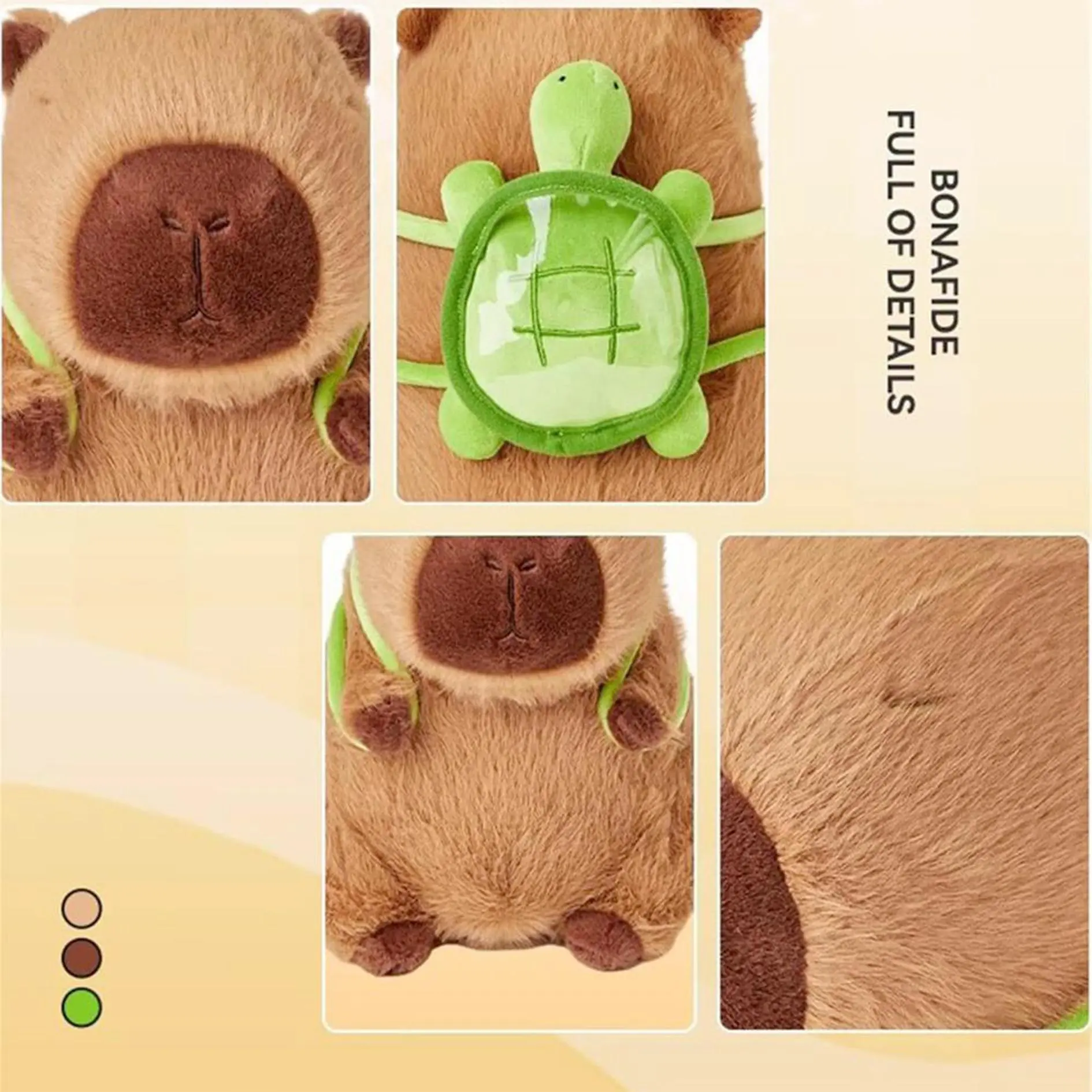 Capybara Plush Toy, Cute Simulation Capybara Stuffed Toy