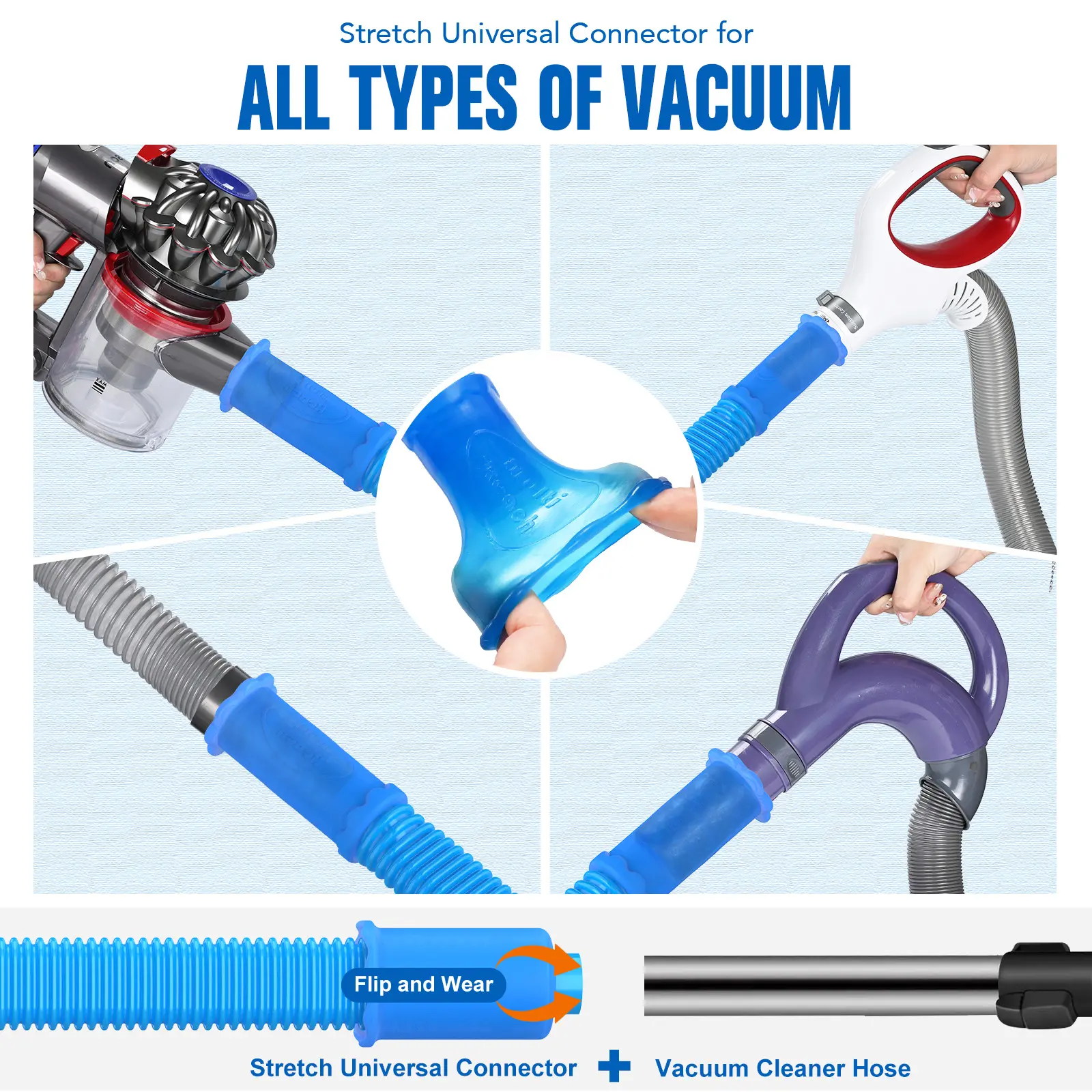 Dryer Vent Cleaner Kit - Universal Vacuum Attachment
