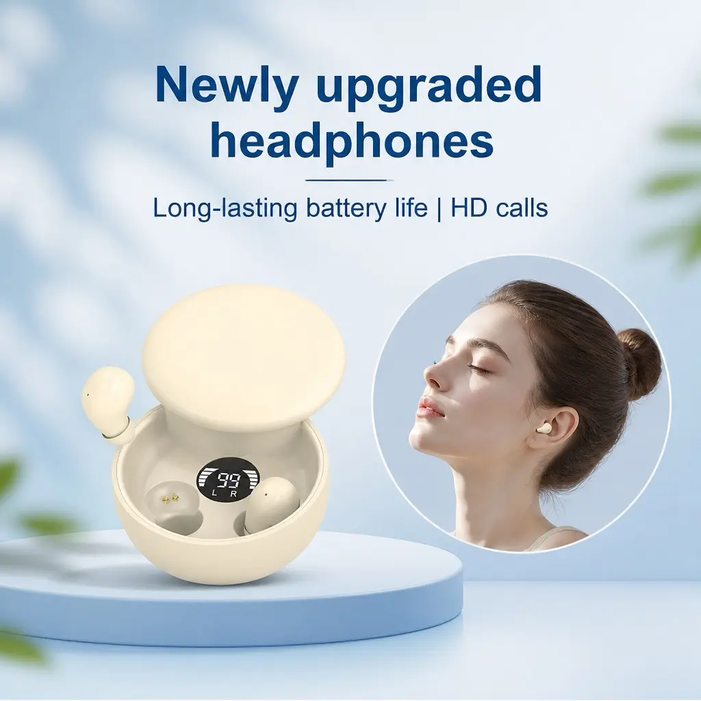 Mini Invisible Headphones Bluetooth 5.4 True Wireless In-Ear Earphones sport Audio Earbud audifonos bluetooth wireless headphones noise cancelling headphones gamingheadset