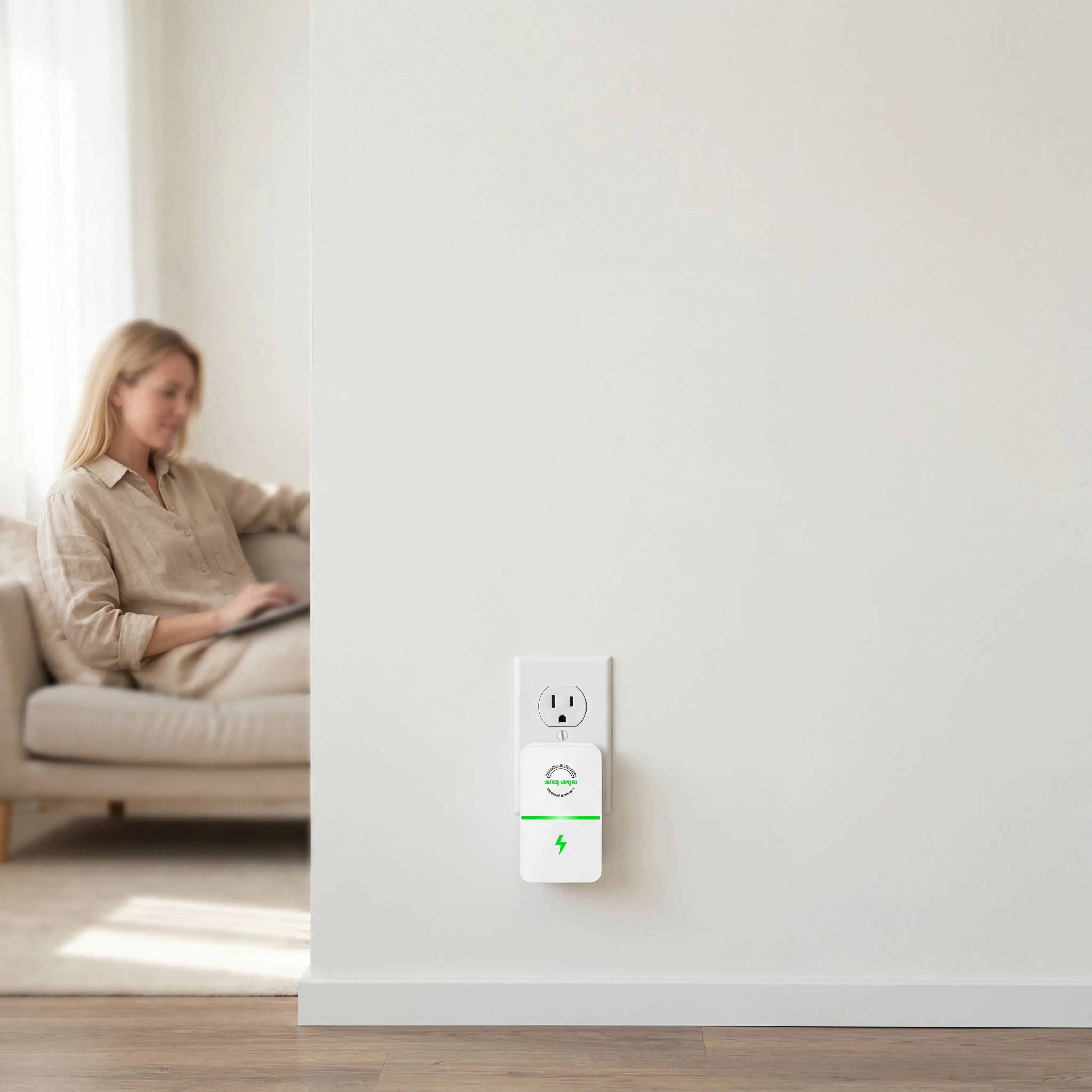 Plug-In Power Box with US Plug 2026 Updated Design, Compatible with 90–250V Input Range
