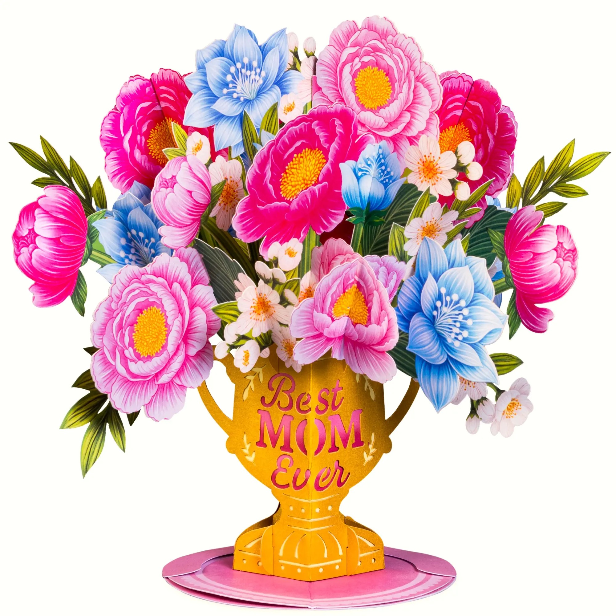 Paper Love Flower Bouquet Pop-Up Card – Mothers Day Gift, Mother's Day Card, Mom's Day Flowers, 3D Popup Greeting Card & Keepsake Flowers. Unique Thoughtful Viral 2026 Gifts for Mom, Wife, Grandma, Mother-In-Law, Birthday, Anniversary, Get well, Thank You