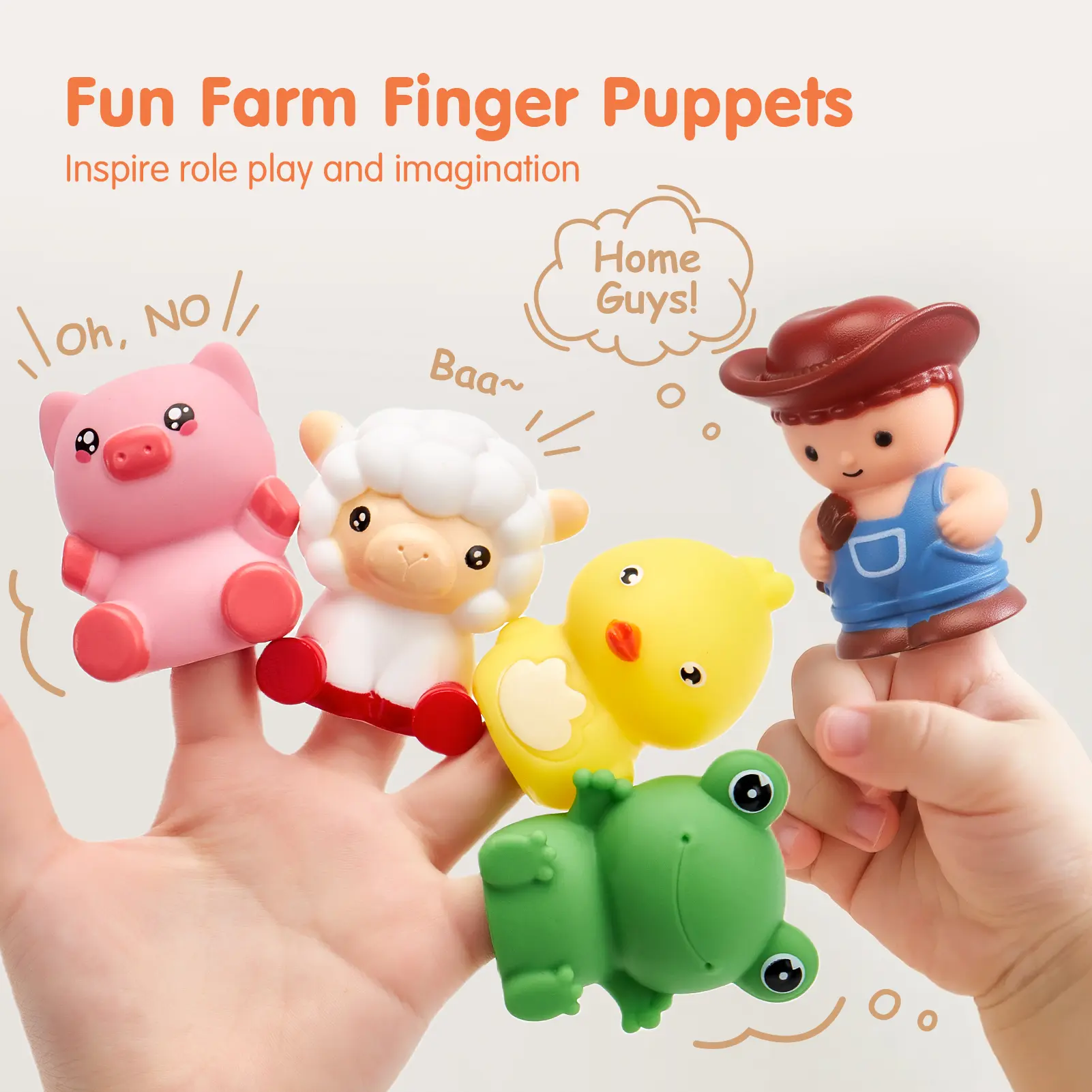 Toddler Counting Matching & Sorting Activity Montessori Farm Train Set with Farm Animals Finger Puppets Keys to Lock and Unlock Barn Birthday Gift for Boys Girls 1-3Year Old Busy Board Magnetic Building Blocks