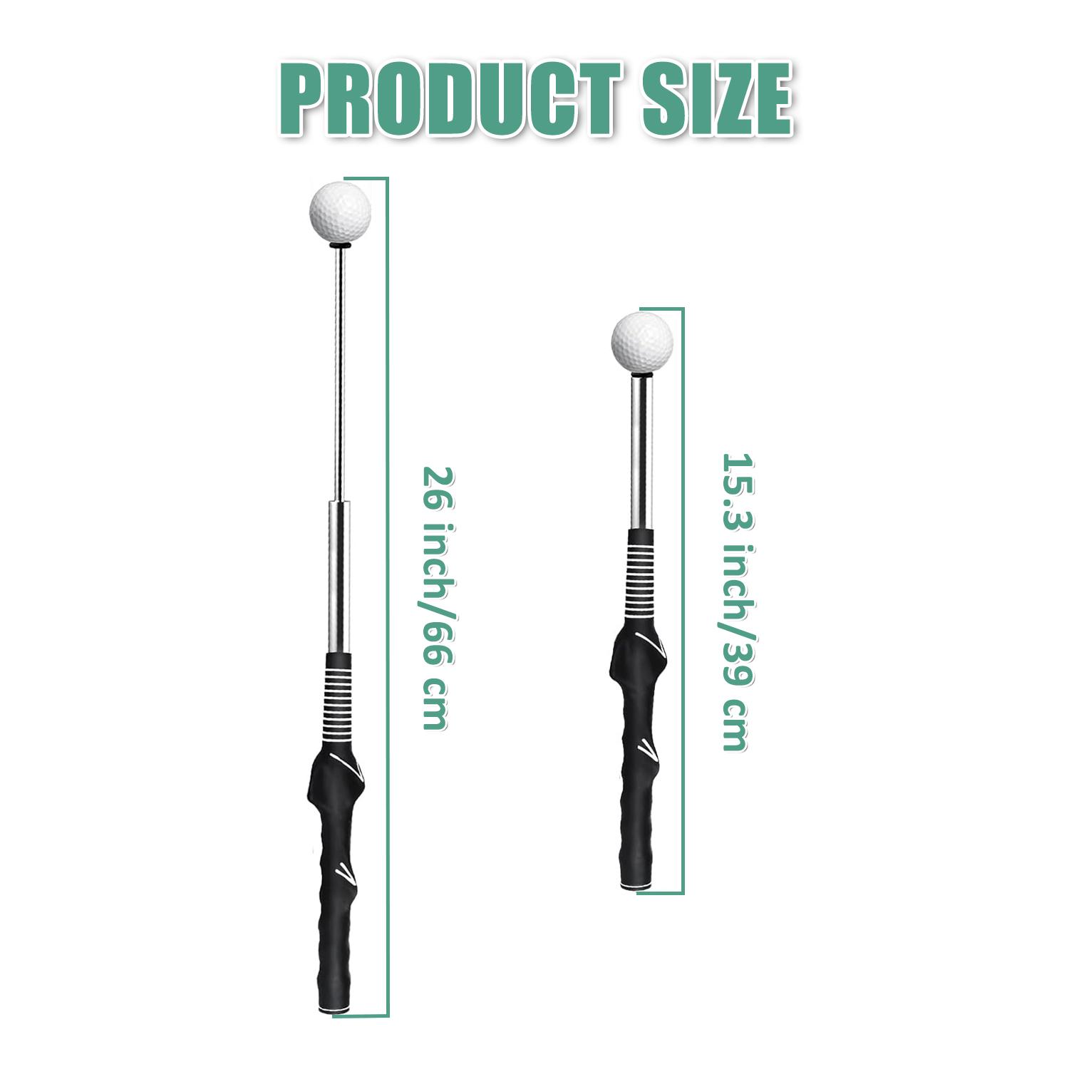 Arttodo Retractable Golf Swing Training Aid, Telescopic club, Click Sound Stick Trainer, Golf Warm Up, Grip Trainer, Strength, Tempo Training Aids, Golf Gift Arttodo Retractable Golf Swing Training Aid, Telescopic club, Click Sound Stick Trainer, Golf Warm Up, Grip Trainer, Strength, Tempo Training Aids, Golf Gift