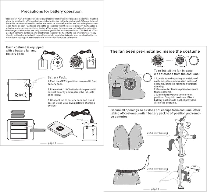 Inflatable Dinosaur Costume Costumes Funny Blow up Costume for Party Cosplay Clothing Set