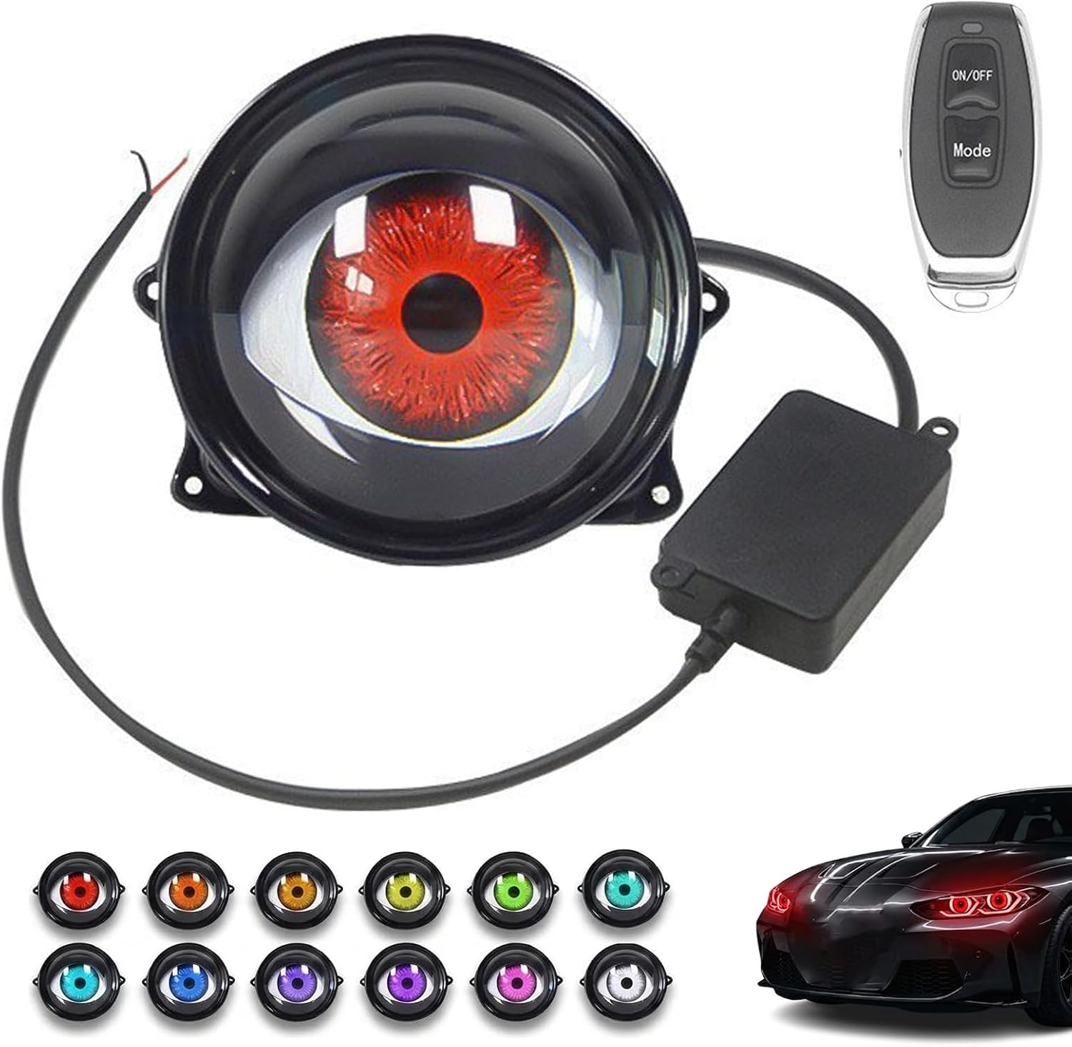 Demon Eyes Survival Kit, Dynamic Devil Eyes Car Headlight