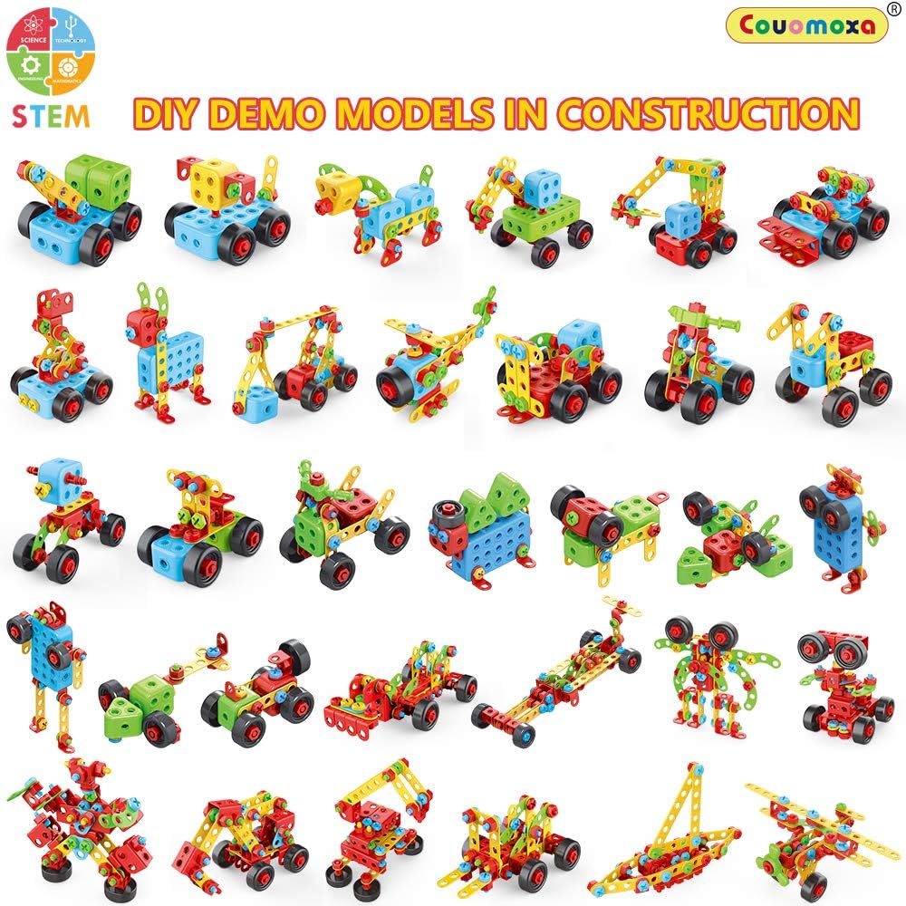 404 Pcs Building Toys STEM for Kids: 62 DIY Demo Models Construction Creative Set - Educational Toy for 5 6 7 8 9 10+ Years Old Kids Home School - Birthday Gift for Boys Girls