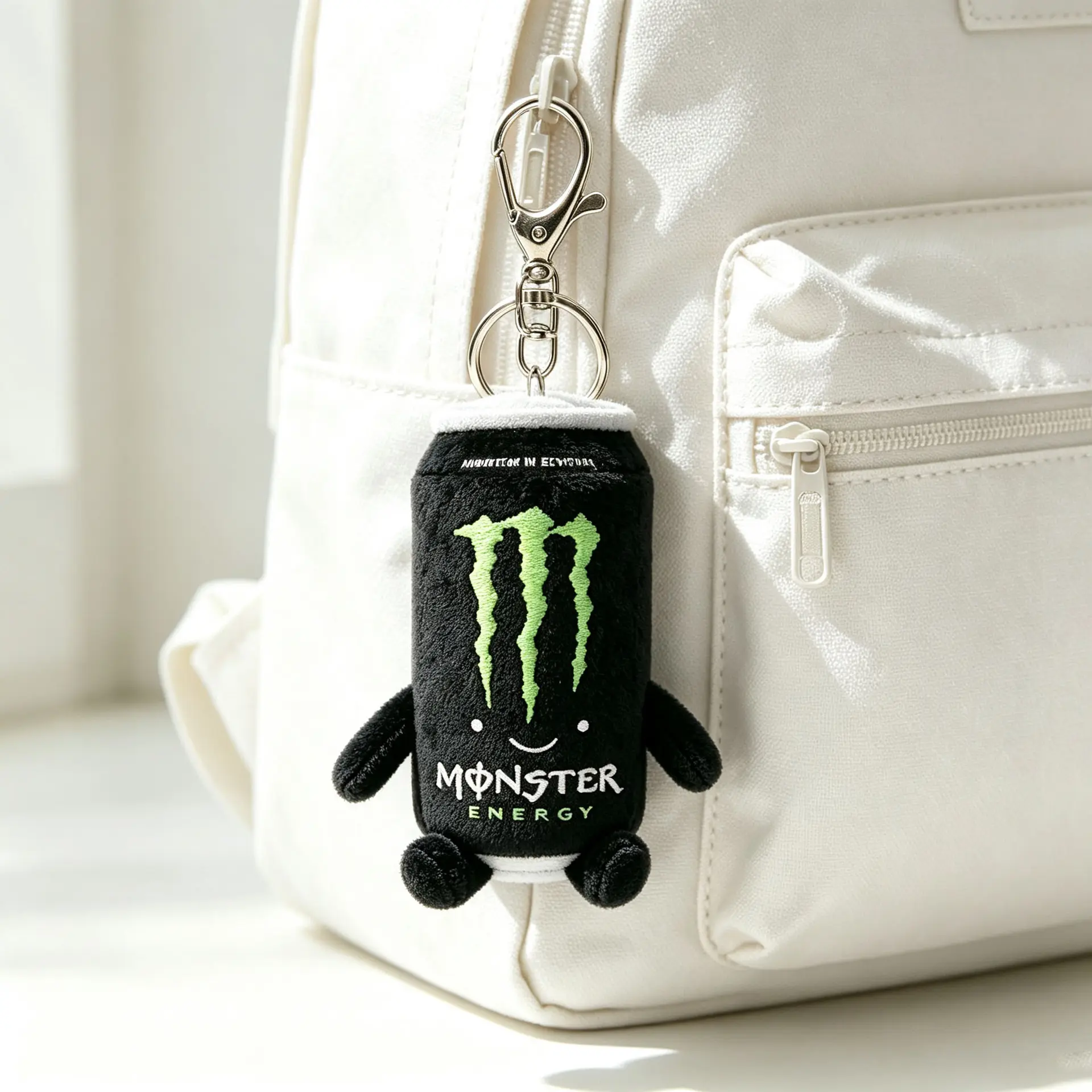 Drink Can Plush Toy - Black & White Ultra White Stuffed Doll, Soft Simulation Beverage Figure, Kawaii Collectible.