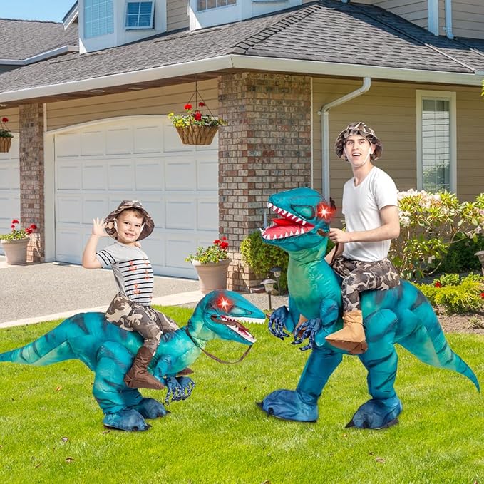 Inflatable Dinosaur Costume Costumes Funny Blow up Costume for Party Cosplay Clothing Set