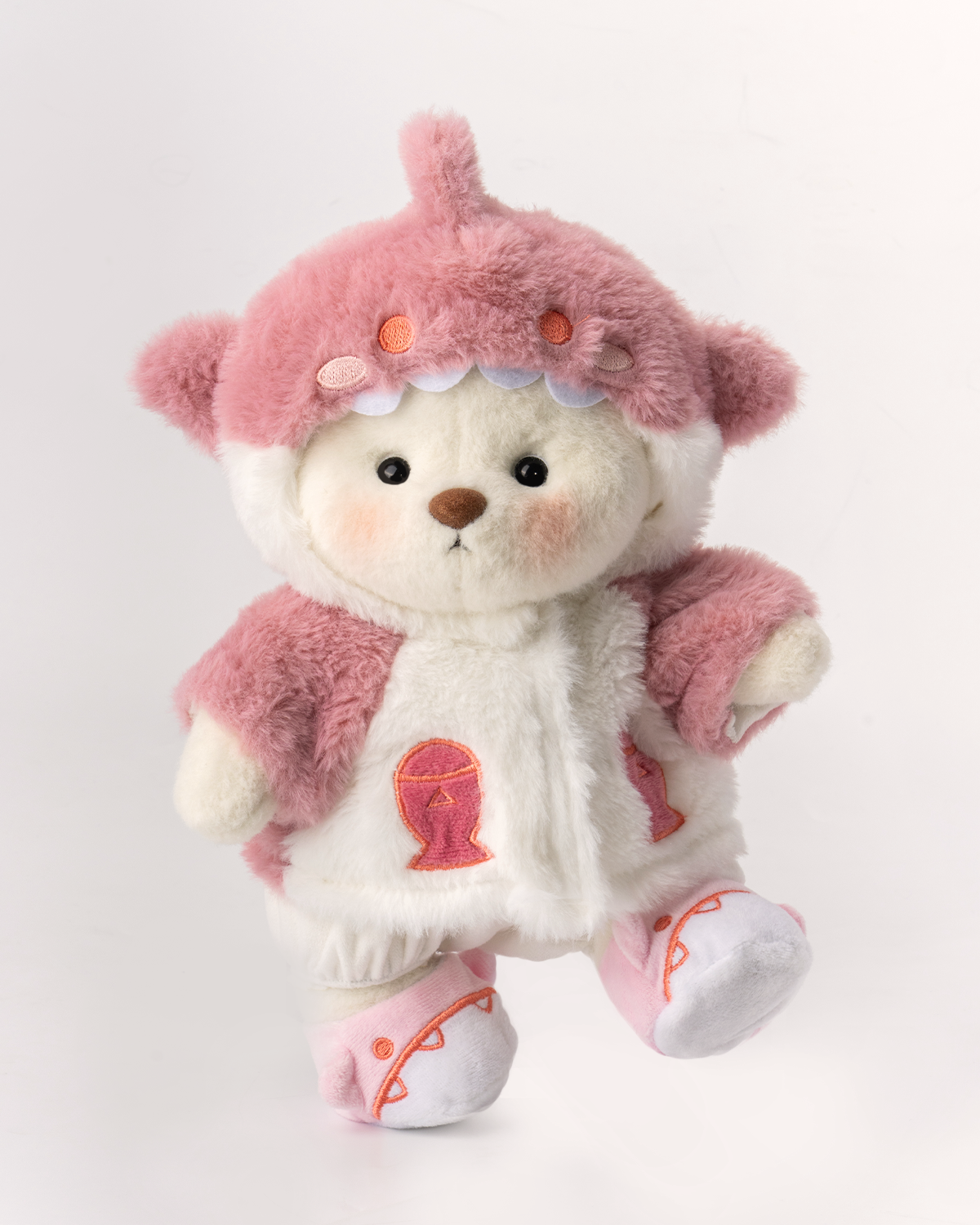 Fluffy Shark Bear | Handmade Jointed Teddy Bear Gift
