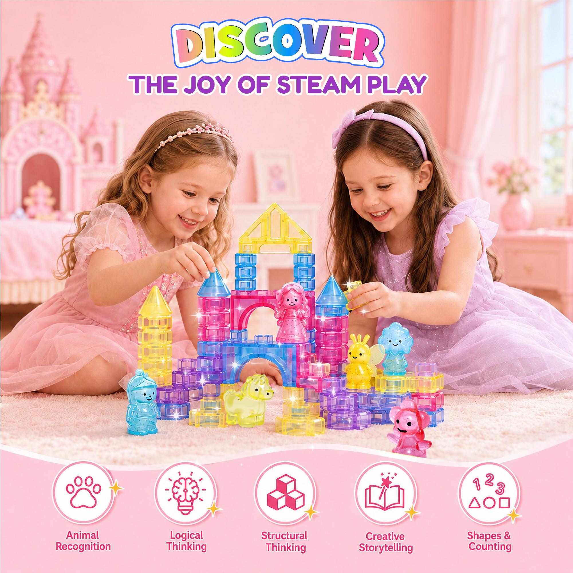 JOYSPOT Soft Jelly Building Blocks, Squishy Multi-color Stacking Building Blocks Toy Set, Non-toxic Sensory Tactile Play Toy Safe Squeezable & Stretchable Fun, Puzzle Blocks for Kids Early learning Preschool STEM Creative Construction Bath Toy Age 3+ tikt