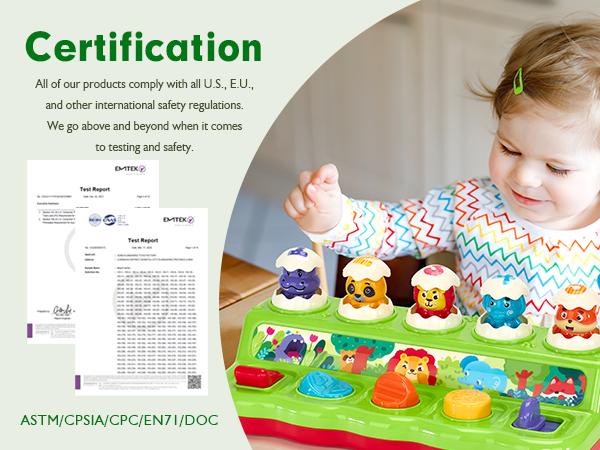 Hahaland 2 in 1 Pound Ball Toy & Car Ramp Race Track / Pop Up Montessori Toys  with Hammers,Toddler Toys for 1 Year Old Boy，Learning Early Developmental Montessori Toys for 2 Year Old Christmas Birthday Easter Gifts, Toddler Playset