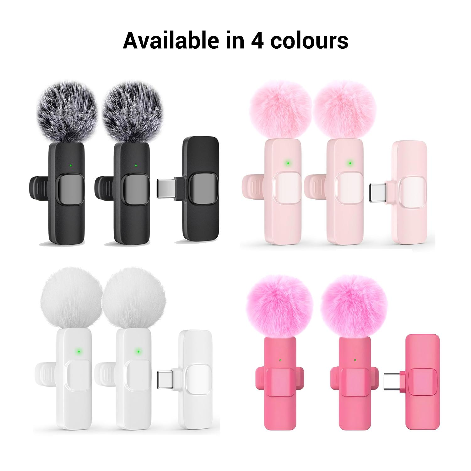 Wireless Mini Lavalier Microphone for iPhone, iPad & Android, Noise-Cancelling Plug & Play Lapel Mic for Lightning, USB-Rechargeable Microphone for Short-Video Platforms, Vlogs & Live Streaming, Live Streaming Equipment