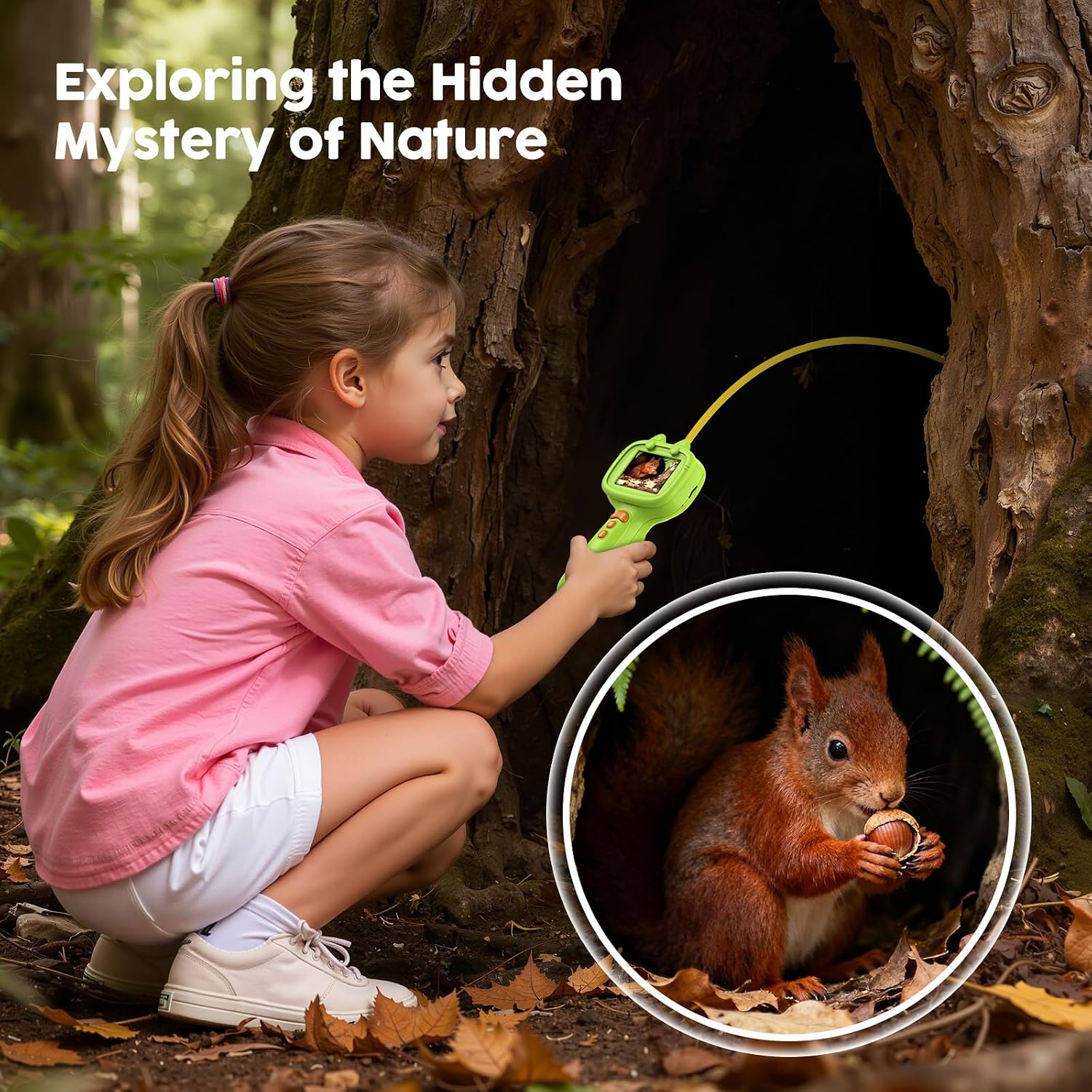 Kids Borescope Toy with Light, STEM Educational Toy