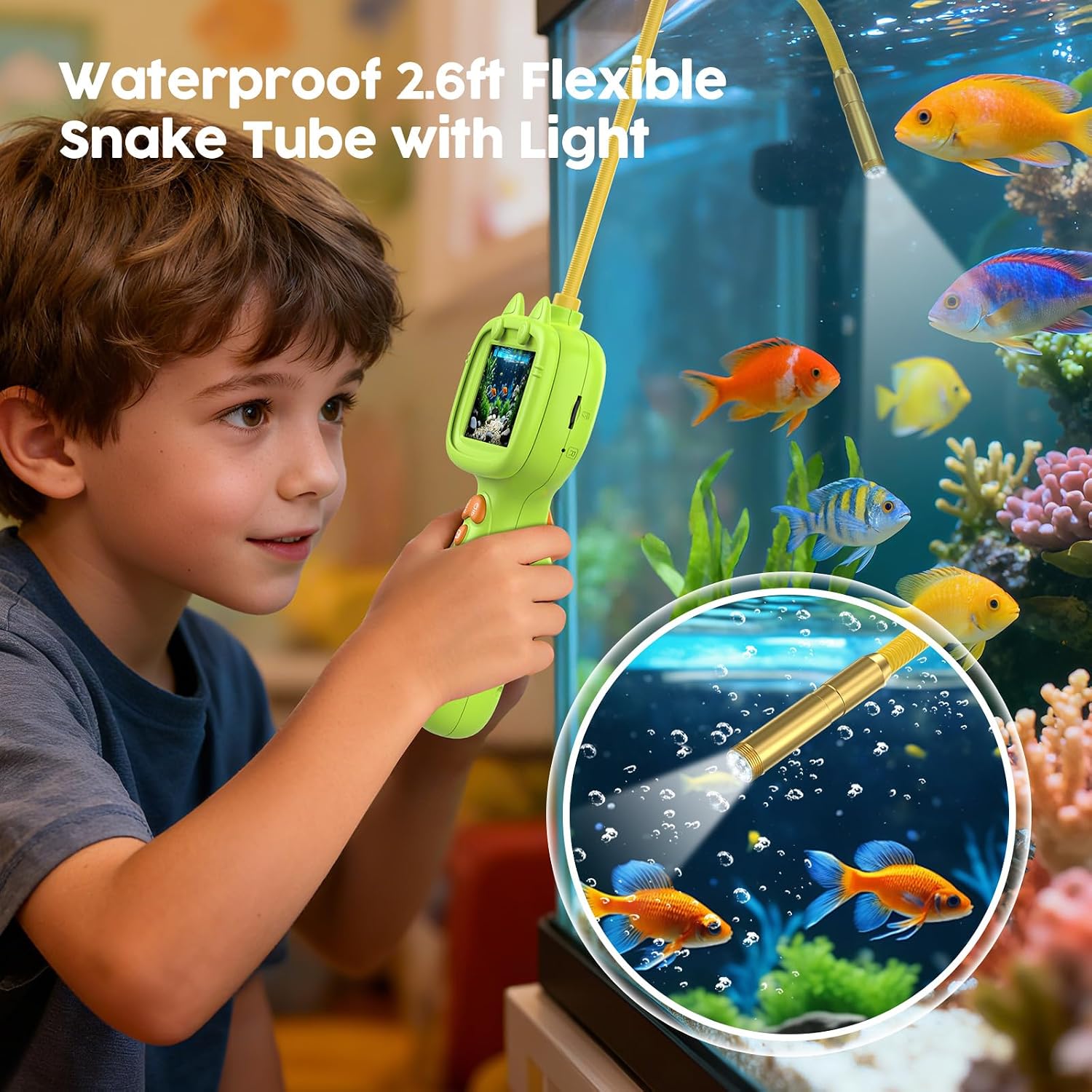 Kids Borescope Toy with Light, STEM Educational Toy