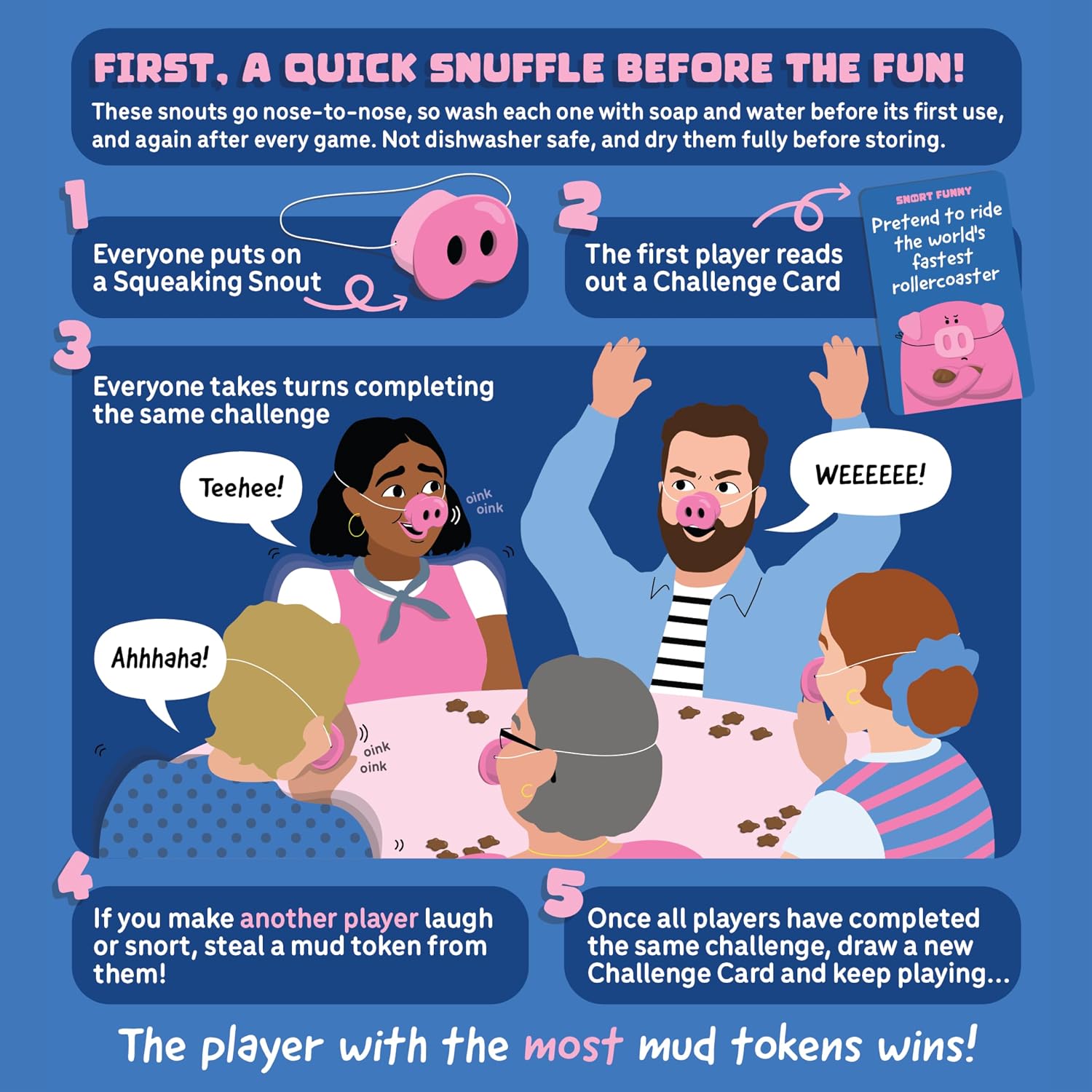 Snort Funny - Award-Winning Laugh-You-Lose Funny Game for Kids & Adults